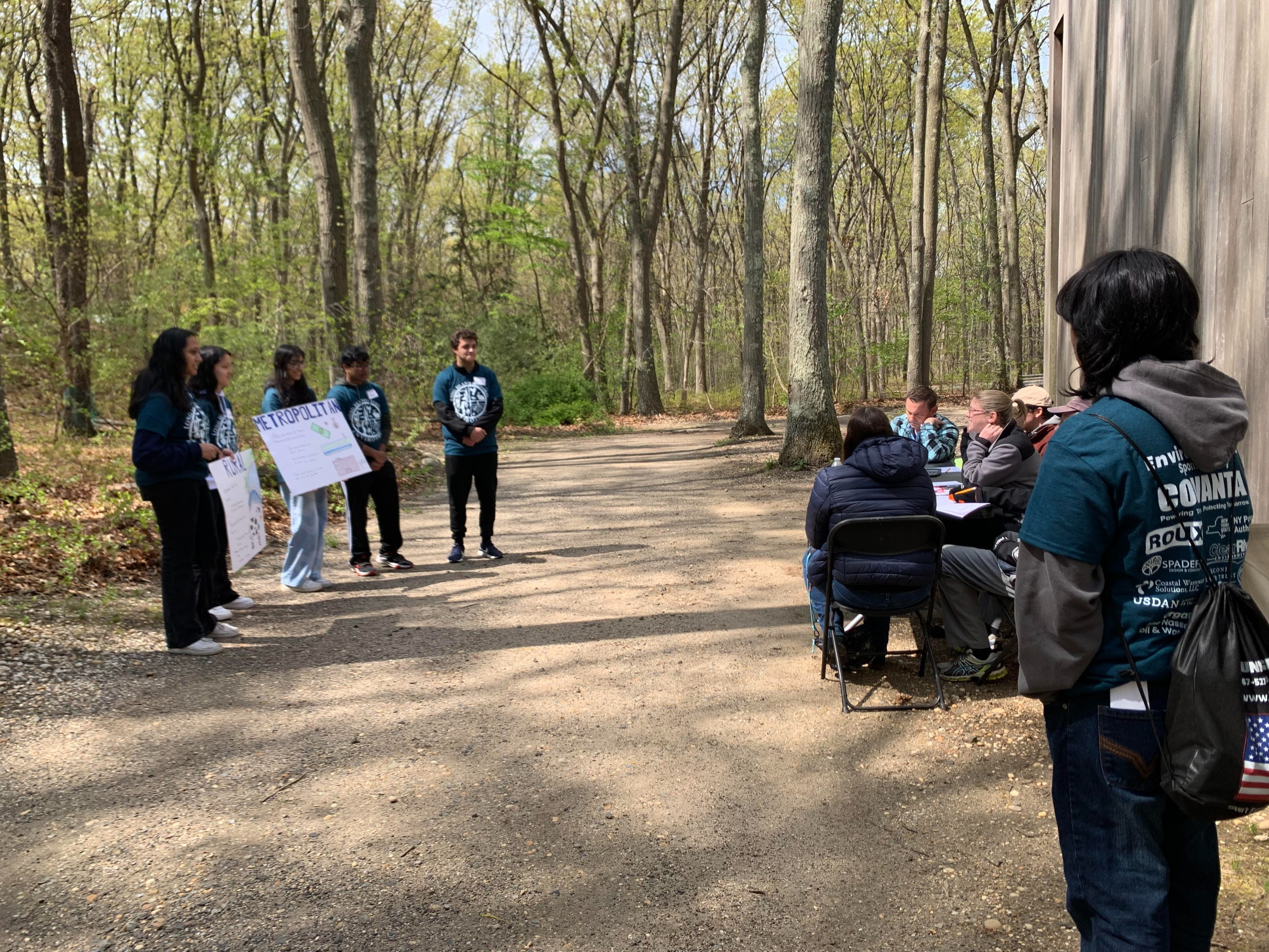 Students giving presentation 2023